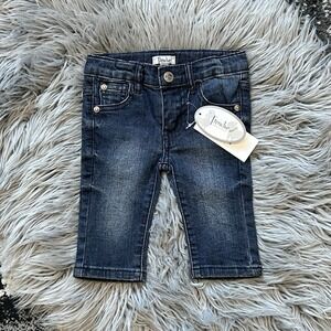 Frenchie Mini Couture Kids Denim Jeans 5 Pocket Design Size 6M NWT ($72)